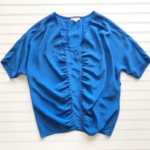 Urban Outfitters Silence + Noise Blue Silk Top S